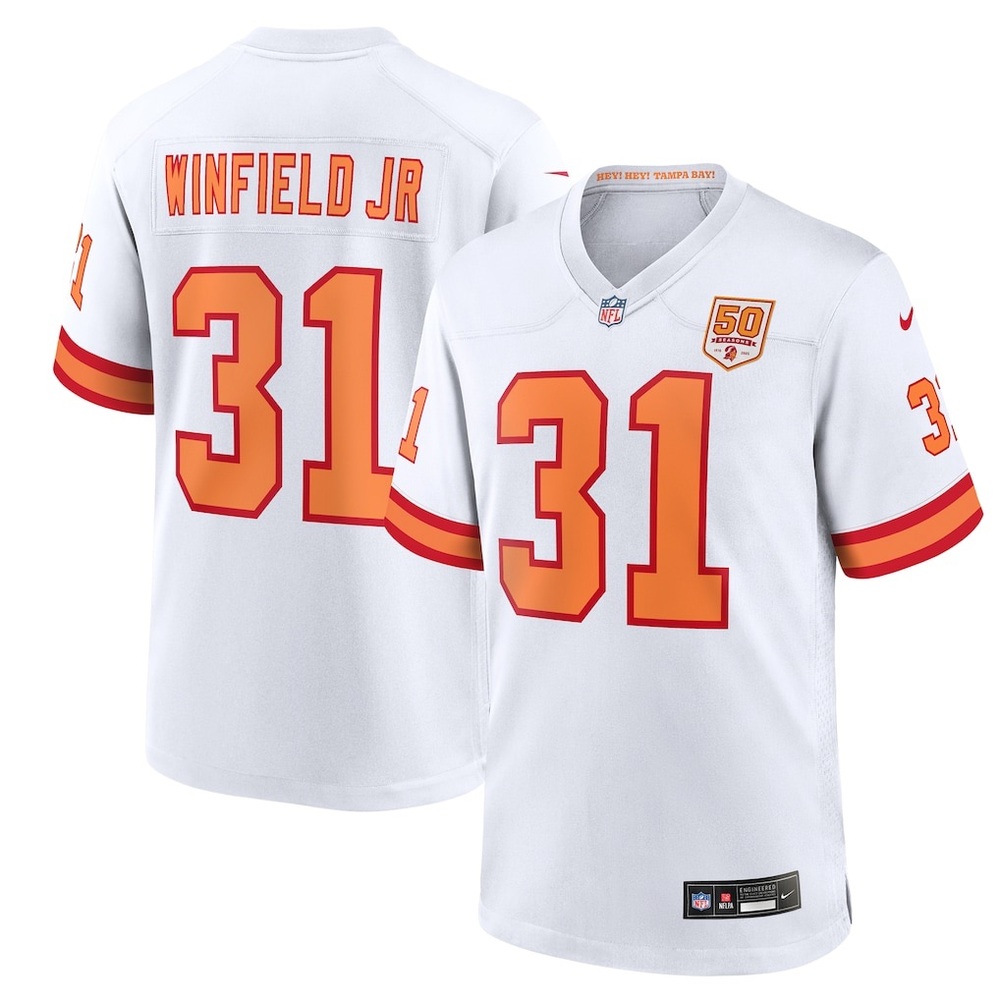 Antoine Winfield Jr. Tampa Bay Buccaneers Nike Throwback Jersey #31 Men’s 3XL